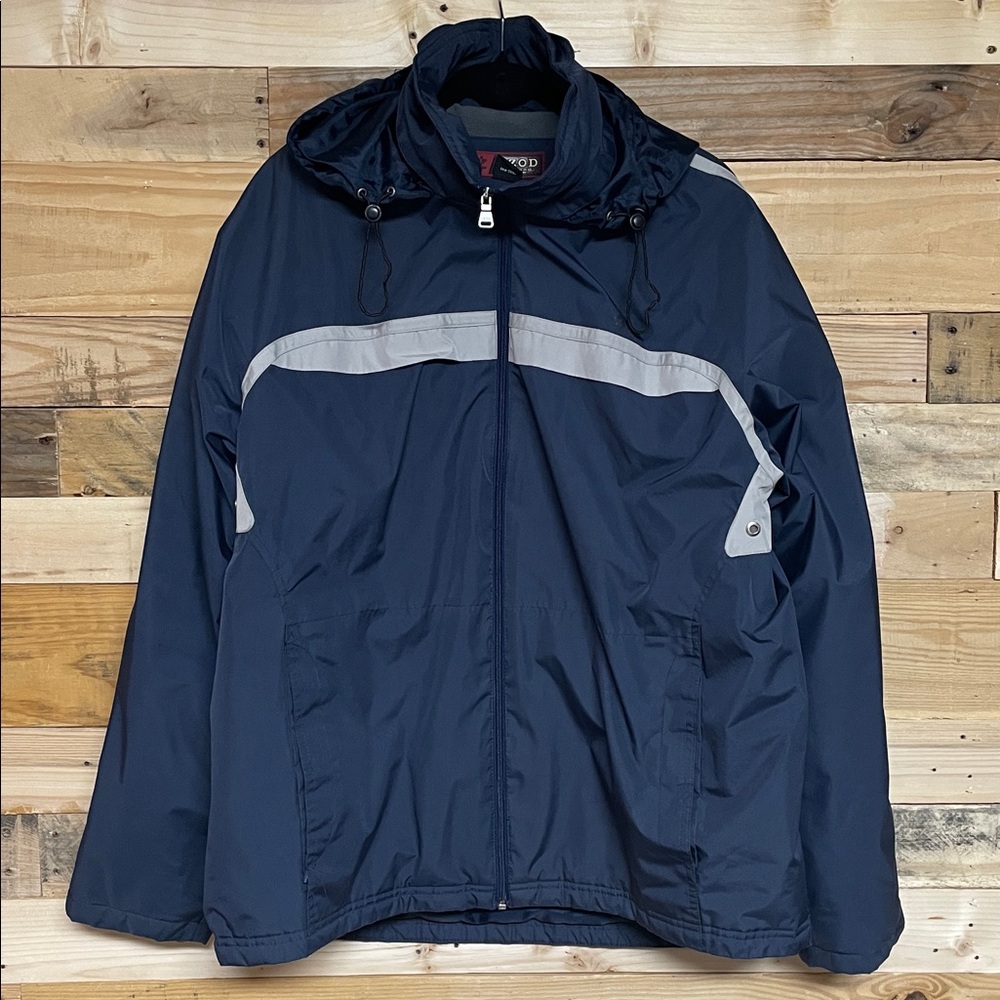 Izod size XL Navy and Gray Coat with Hood
